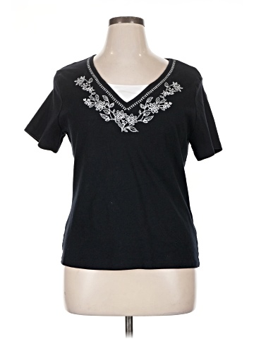 Karen Scott Short Sleeve Top (view 1)