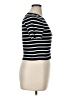 Happily Grey 100% Polyester Stripes Black Short Sleeve Turtleneck Size XL - photo 4