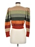 Les Friday Color Block Brown Wool Cardigan Size M - photo 2