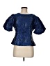 Lilly Pulitzer Blue Short Sleeve Blouse Size 8 - photo 1