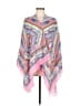 Woven Heart Pink Poncho One size - photo 1