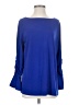 Susan Graver Blue 3/4 Sleeve Blouse Size S - photo 1
