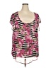 Torrid 100% Polyester Pink Short Sleeve Blouse Size 2X Plus (2) - photo 1