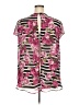 Torrid 100% Polyester Pink Short Sleeve Blouse Size 2X Plus (2) - photo 2