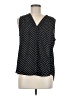 Vince Camuto Polka Dots Black Sleeveless Blouse Size M - photo 1