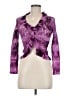 Young Essence Purple 3/4 Sleeve Blouse Size M - photo 1