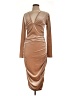 Unbranded Metallic Tan Cocktail Dress Size L (estimated) - photo 1