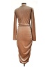 Unbranded Metallic Tan Cocktail Dress Size L (estimated) - photo 2