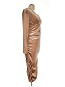 Unbranded Metallic Tan Cocktail Dress Size L (estimated) - photo 4