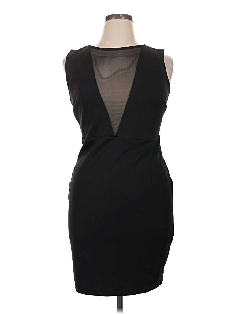 Pre-owned Forever 21 Plus Cocktail Dress In Black