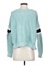 Hollister Color Block Teal Pullover Sweater Size S - photo 2