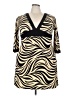 En Focus Studio Animal Print Tan Casual Dress Size 16 - photo 1