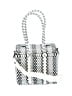Assorted Brands Houndstooth Silver Satchel One size - photo 1