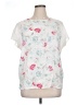 Van Heusen White Short Sleeve Blouse Size XL - photo 1