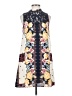 Blu Pepper 100% Polyester Print Ivory Casual Dress Size S - photo 1