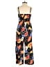 Lush Graphic Black Jumpsuit Size S - photo 2