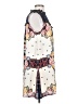 Blu Pepper 100% Polyester Print Ivory Casual Dress Size S - photo 4