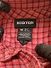 Burton 100% Cotton Checkered-gingham Pink Burgundy Long Sleeve Button-Down Shirt Size M - photo 7