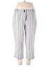 Relativity Stripes White Gray Casual Pants Size 18 - photo 1