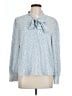 Adrianna Papell 100% Polyester Blue Long Sleeve Blouse Size L - photo 1