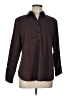 Chico's Animal Print Brown Long Sleeve Blouse Size Lg (2) - photo 1