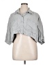 Zara Gray 3/4 Sleeve Button-Down Shirt Size XL - photo 1