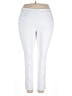 JM Collection Solid White Active Pants Size 2X - photo 1