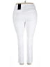 JM Collection Solid White Active Pants Size 2X - photo 2
