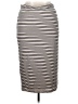 Max Studio Stripes Gray White Casual Skirt Size 1X (estimated) - photo 2