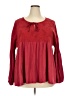 Weekend Suzanne Betro Red Long Sleeve Top Size 4X - photo 1