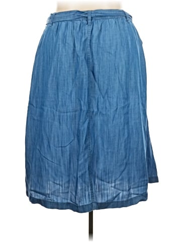 Lands' End Denim Skirt (view 2)