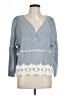 Young Essence Blue 3/4 Sleeve Blouse Size L - photo 1
