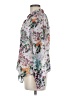 Violet & Claire 100% Polyester Floral White Silver Long Sleeve Blouse Size M - photo 5