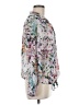 Violet & Claire 100% Polyester Floral White Silver Long Sleeve Blouse Size M - photo 4