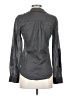 Express 100% Cotton Gray Long Sleeve Blouse Size XS - photo 2