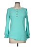 Assorted Brands Teal Long Sleeve Henley Size M - photo 1