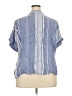 DASH Blue Short Sleeve Blouse Size 3X - photo 2