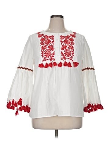 Crown & Ivy 3/4 Sleeve Blouse (view 1)