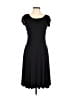 Three Dots Solid Black Casual Dress Size L - photo 1