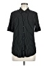 Assorted Brands Stripes Black Short Sleeve Blouse Size M - photo 1