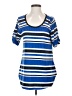 Lularoe Stripes Blue Short Sleeve T-Shirt Size S - photo 1