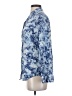 Equipment Print Blue Long Sleeve Blouse Size S - photo 5