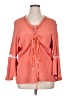 Denim 24/7 Orange Long Sleeve Blouse Size 1X - photo 1