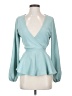Altar'd State 100% Polyester Teal Long Sleeve Blouse Size XS - photo 1