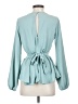 Altar'd State 100% Polyester Teal Long Sleeve Blouse Size XS - photo 2