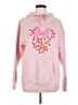 Unbranded 100% Polyester Hearts Pink Pullover Hoodie Size M - photo 1