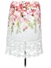 Antonio Melani 100% Polyester Floral White Casual Skirt Size 8 - photo 1