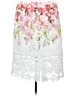 Antonio Melani 100% Polyester Floral White Casual Skirt Size 8 - photo 2