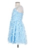 Rare Editions 100% Polyester Stars Blue Cocktail Dress Size 16 - photo 5