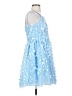 Rare Editions 100% Polyester Stars Blue Cocktail Dress Size 16 - photo 4